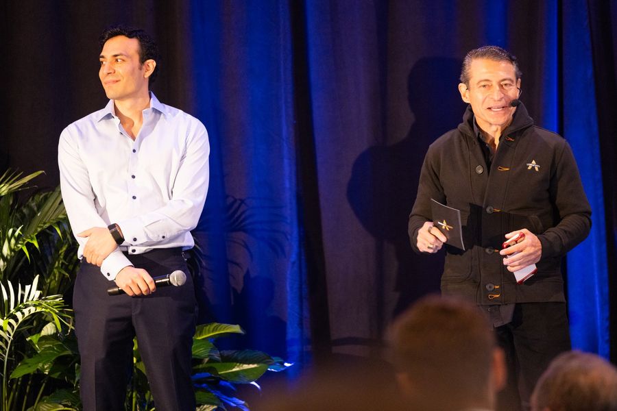 On stage with Peter Diamandis